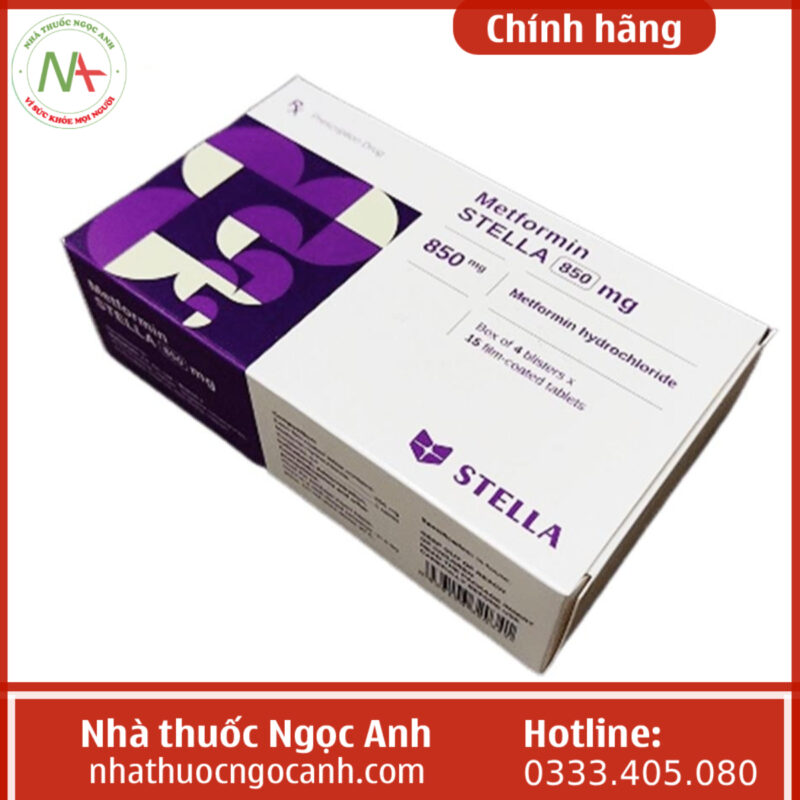 Thuốc Metformin Stella 850mg là thuốc gì giá bao nhiêu mua ở đâu