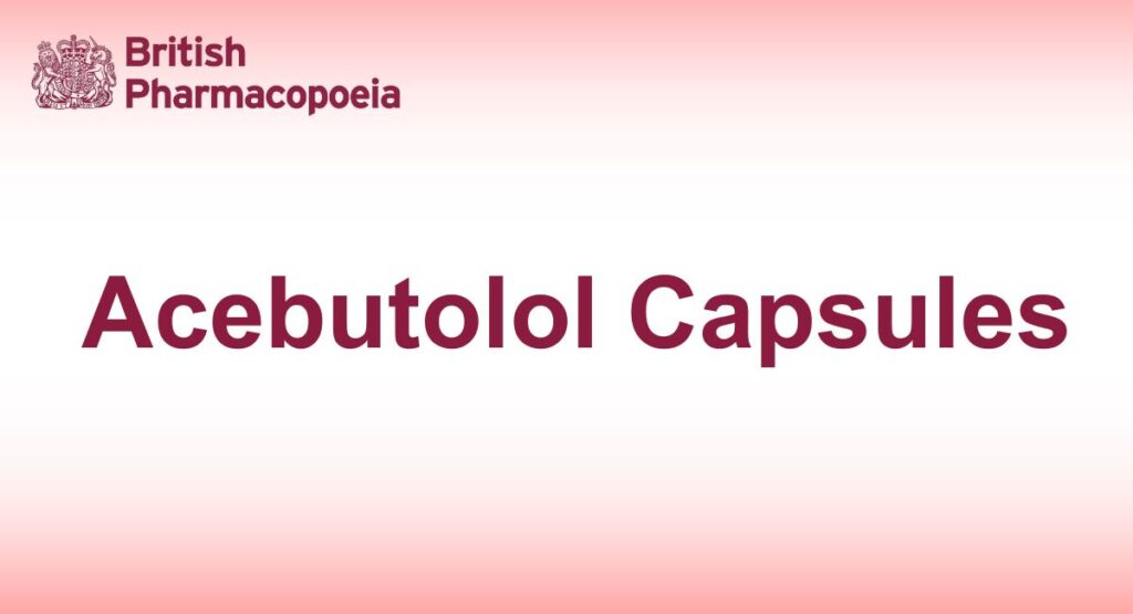 Acebutolol Capsules