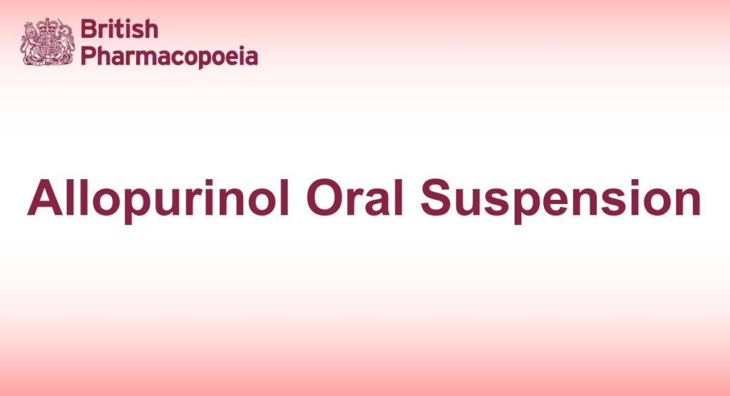 Allopurinol Oral Suspension