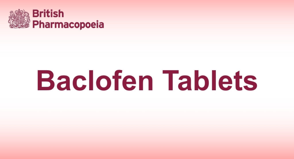 Baclofen Tablets