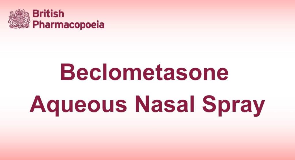 Beclometasone Aqueous Nasal Spray