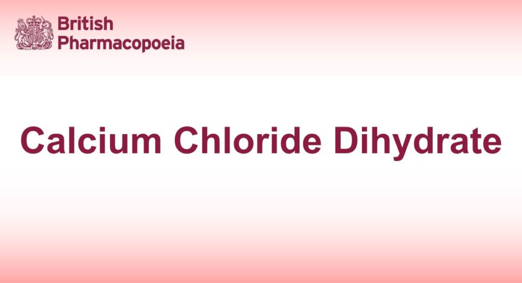 Calcium Chloride Dihydrate