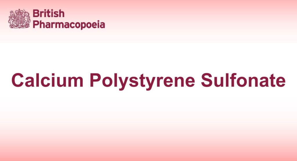 Calcium Polystyrene Sulfonate