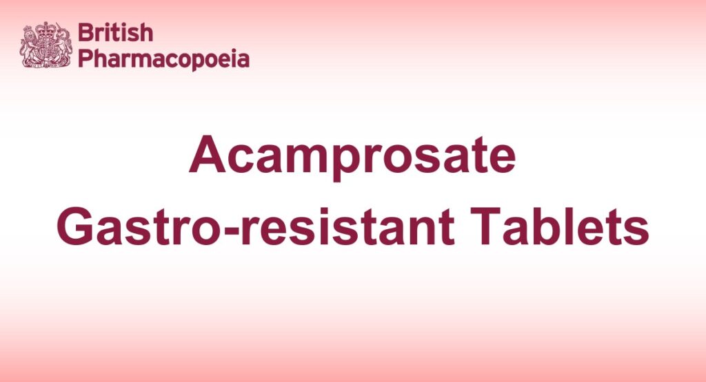 Acamprosate Gastro-resistant Tablets