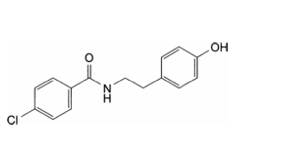 4-chloroW-[2-(4-hydroxyphenyl)ethyl]benzamide (chlorobenzoyltyramine).