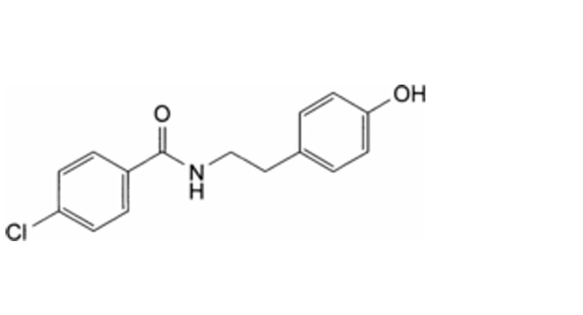 4-chloro-W-[2-(4-hydroxyphenyl)ethyl]benzamide (chlorobenzoyltyramine)