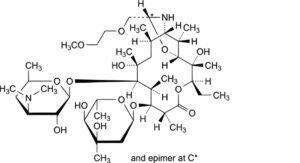 White or almost white powder.