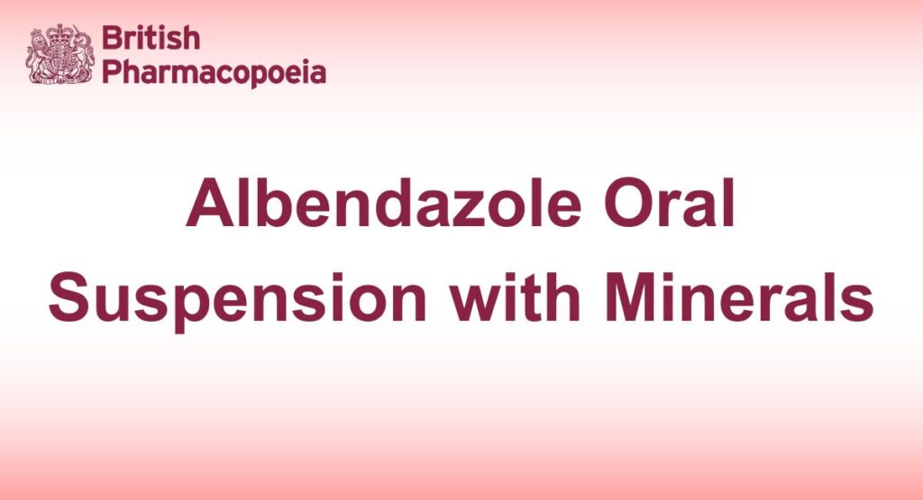 Albendazole Oral Suspension with Minerals