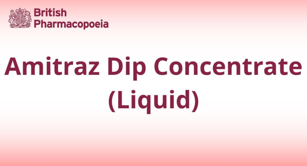Amitraz Dip Concentrate (Liquid)