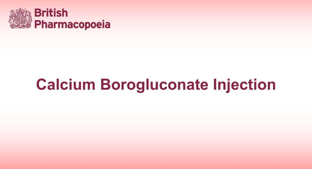 Calcium Borogluconate Injection