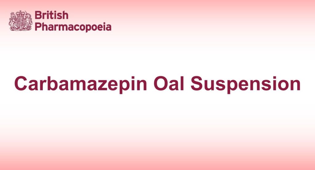 Carbamazepine Oral Suspension