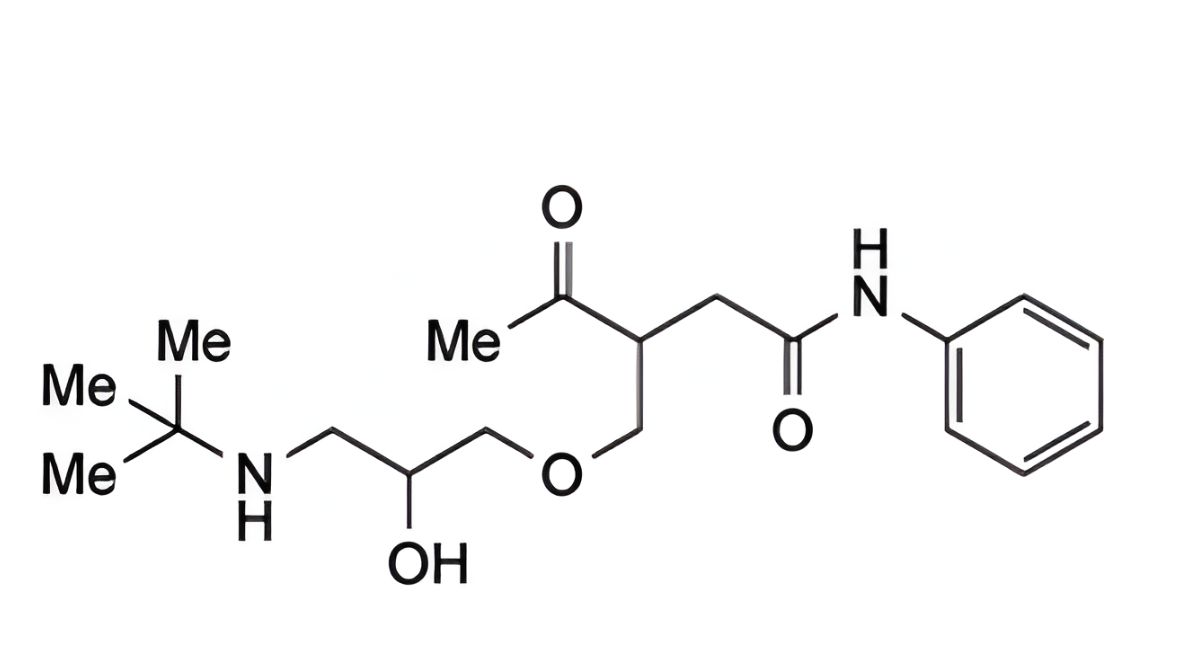 3-acetyl-4-{3-(1,1-dimethyl-ethylamino)-2-hydroxy}propoxybutyranilide