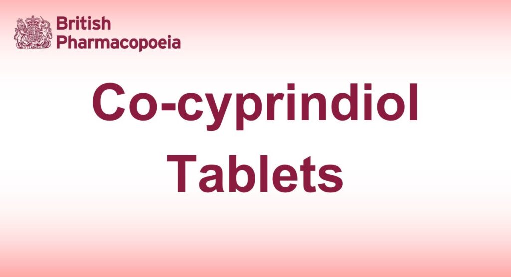Co-cyprindiol Tablets - British Pharmacopoeia