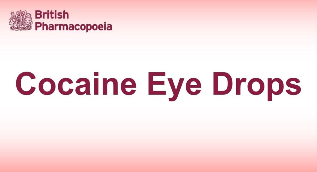 Cocaine-Eye-Drops