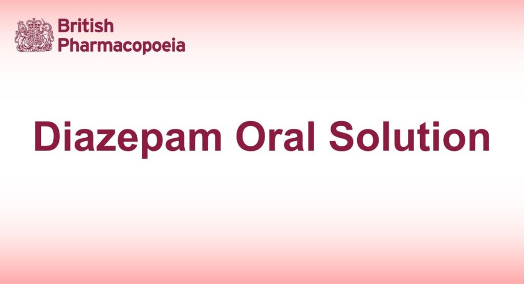 Diazepam Oral Solution