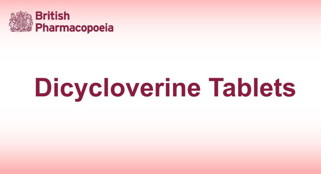 Dicycloverine Tablets