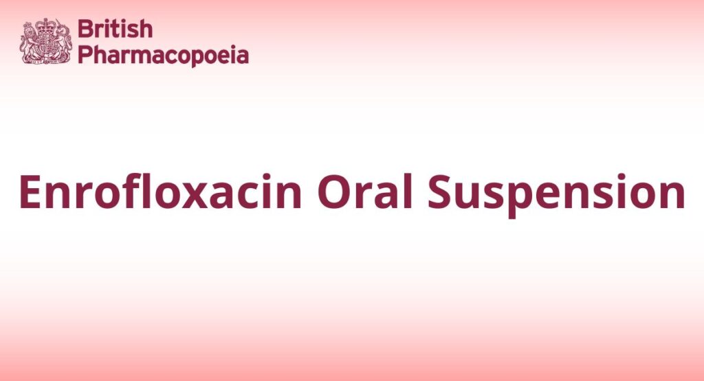 Enrofloxacin Oral Suspension
