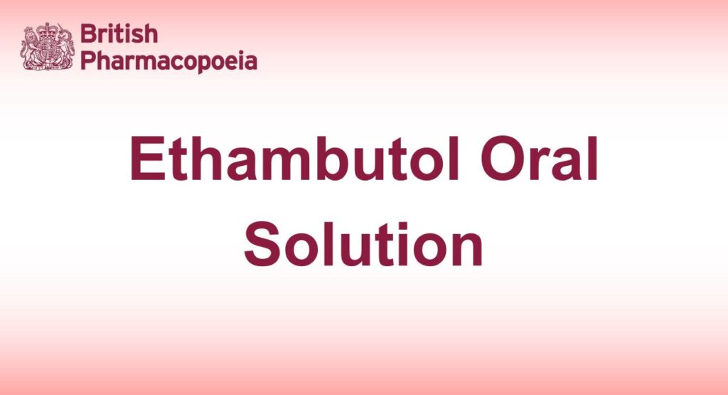 Ethambutol Oral Solution