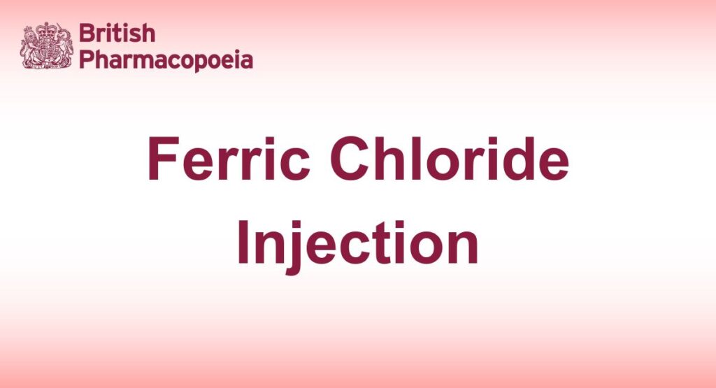 Ferric Chloride Injection
