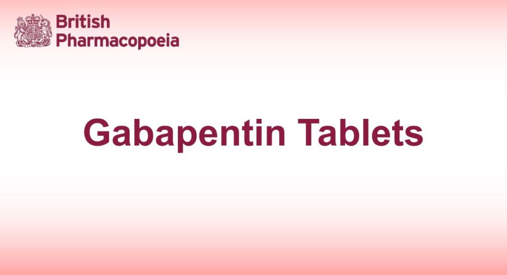 Gabapentin Tablets
