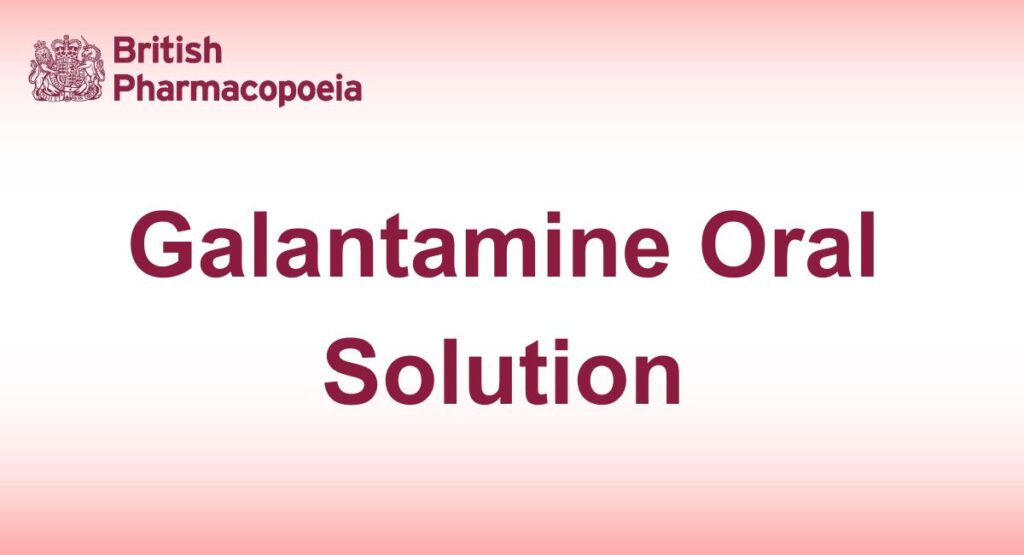 Galantamine Oral Solution