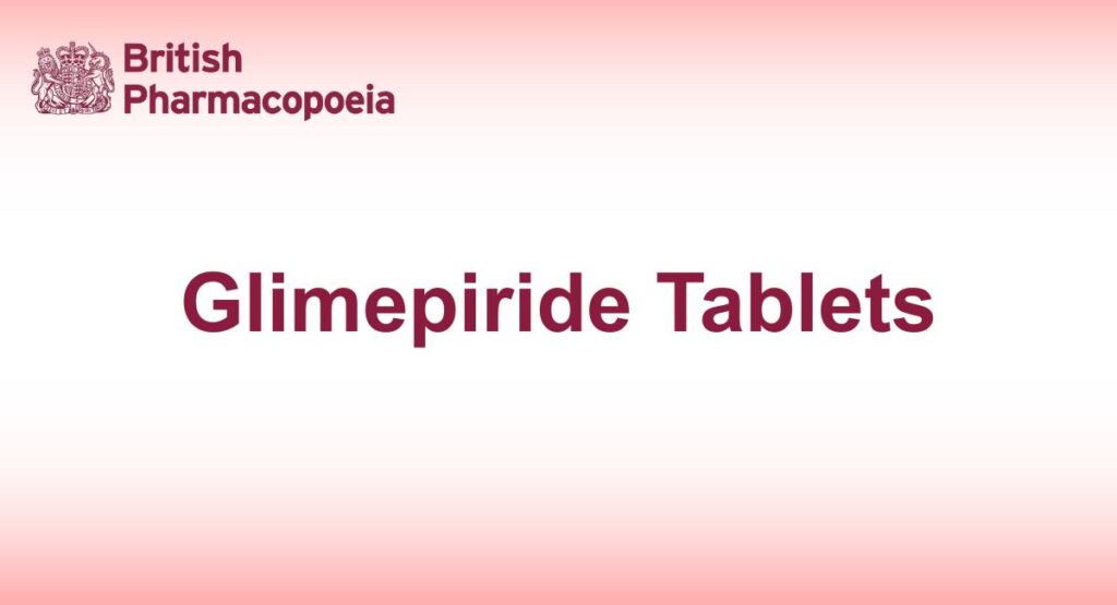 Glimepiride Tablets