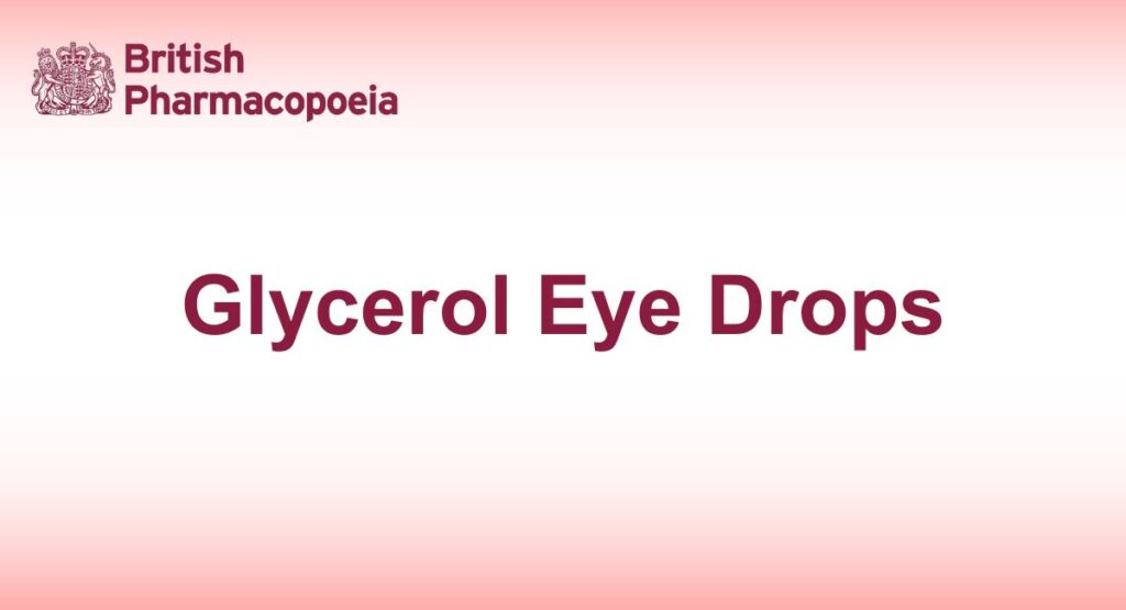 Glycerol Eye Drops
