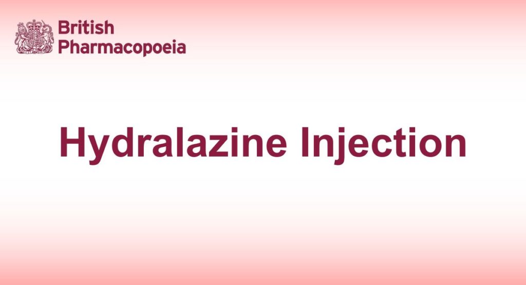 Hydralazine Injection