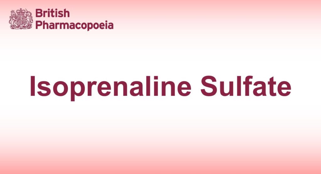 Isoprenaline Sulfate