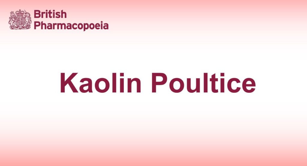 Kaolin Poultice