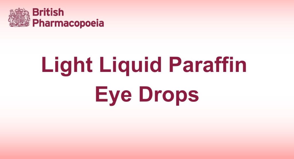 Light Liquid Paraffin Eye Drops