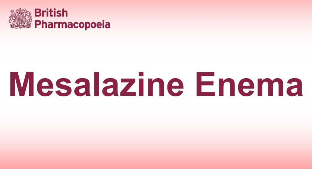 Mesalazine Enema