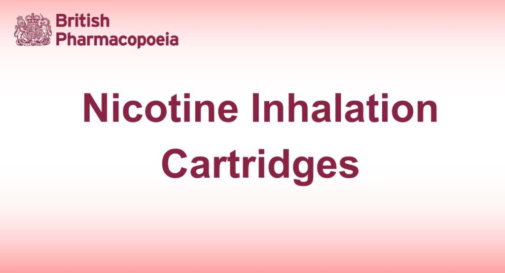 Nicotine Inhalation Cartridges