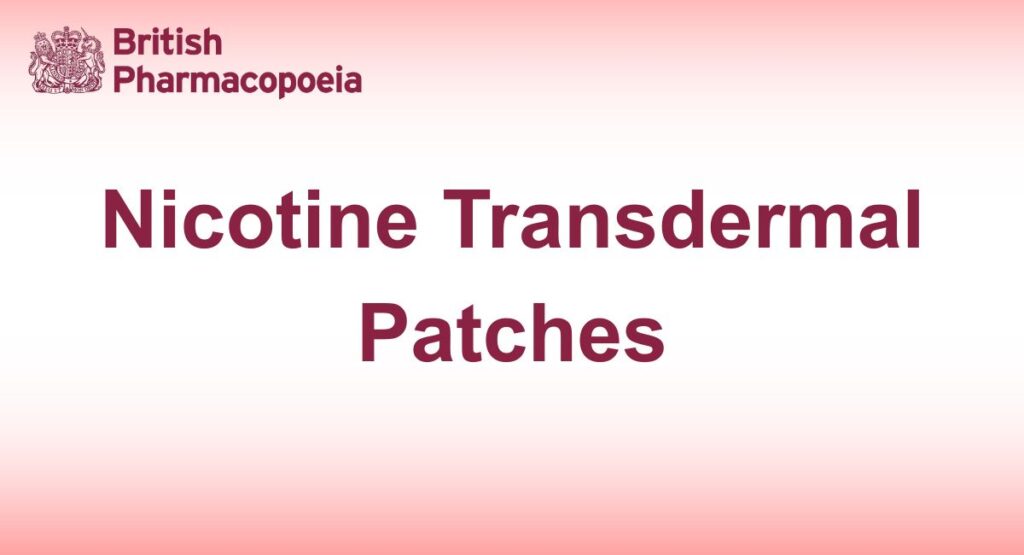 Nicotine Transdermal Patches