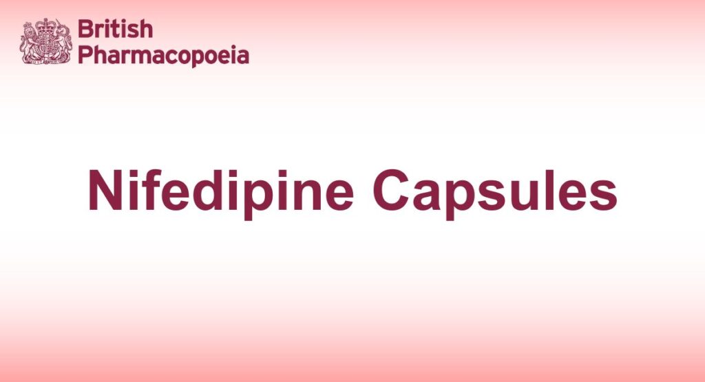 Nifedipine Capsules