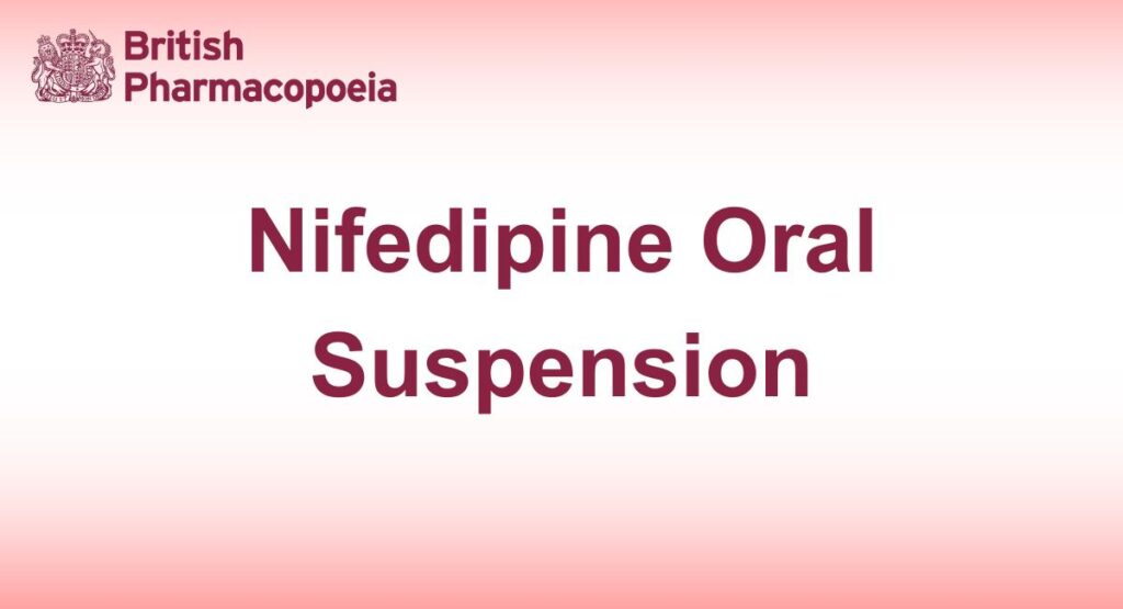 Nifedipine Oral Suspension