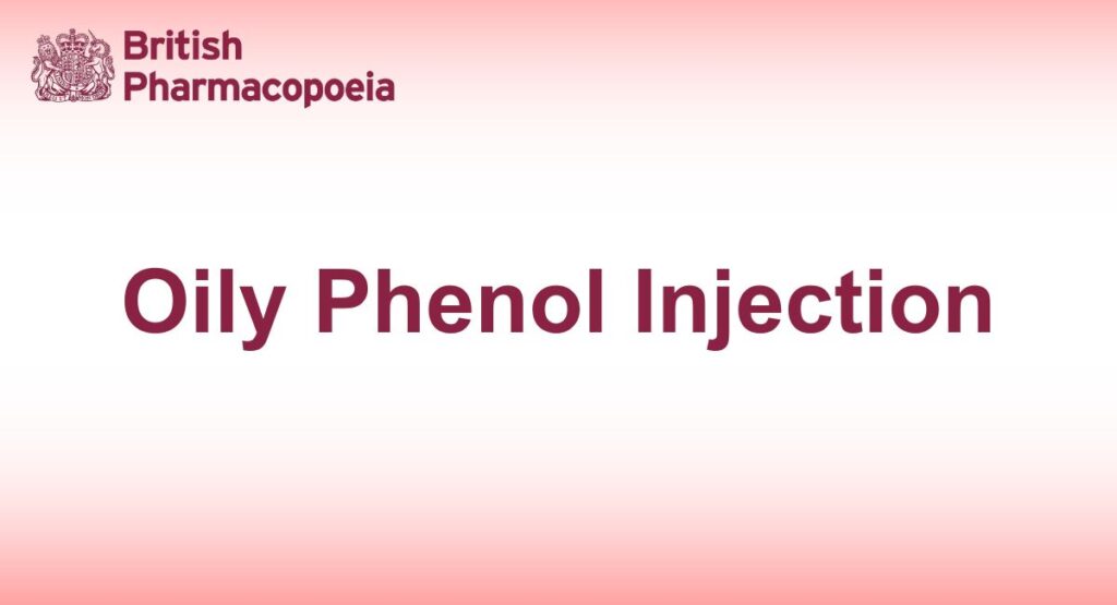 Oily Phenol Injection