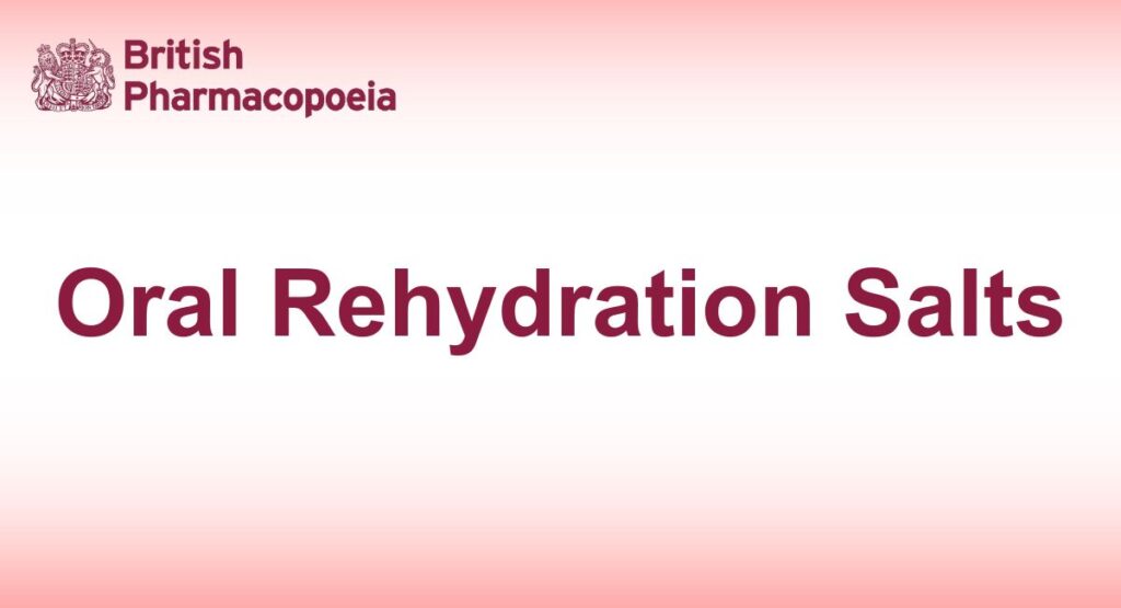 Oral Rehydration Salts