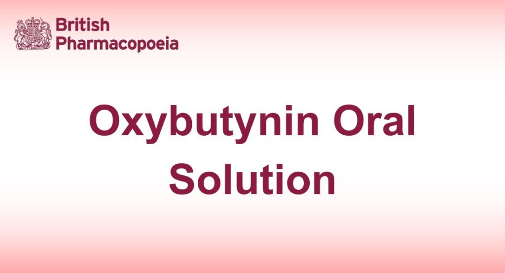 Oxybutynin Oral Solution