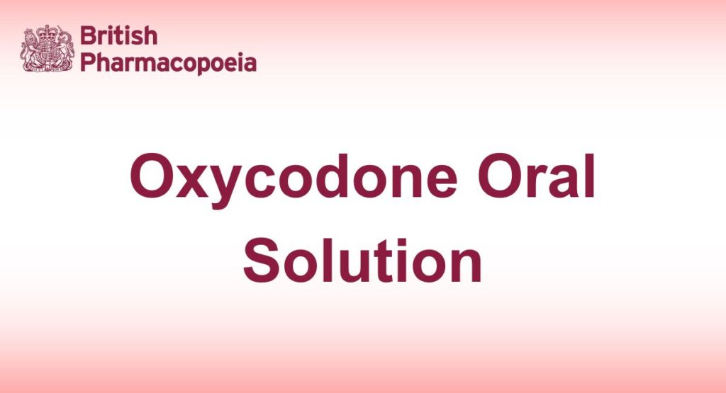 Oxycodone Oral Solution