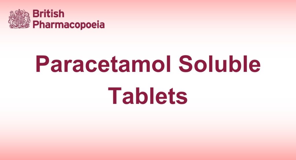 Paracetamol Soluble Tablets