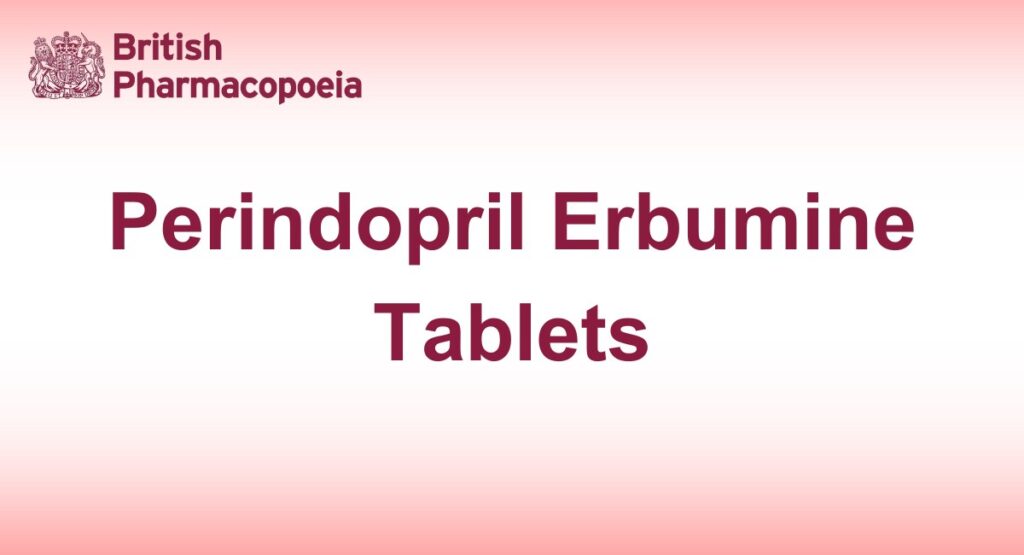 Perindopril Erbumine Tablets