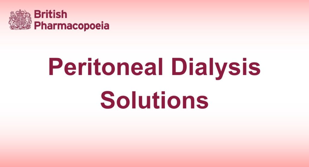 Peritoneal Dialysis Solutions