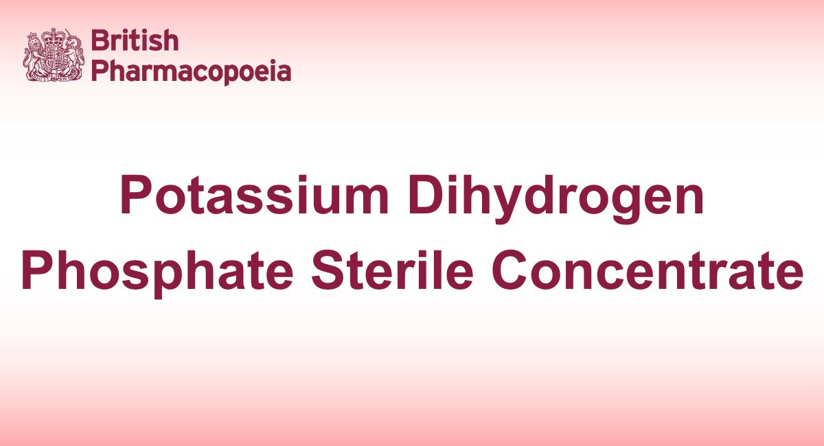 Potassium Dihydrogen Phosphate Sterile Concentrate - Definition ...