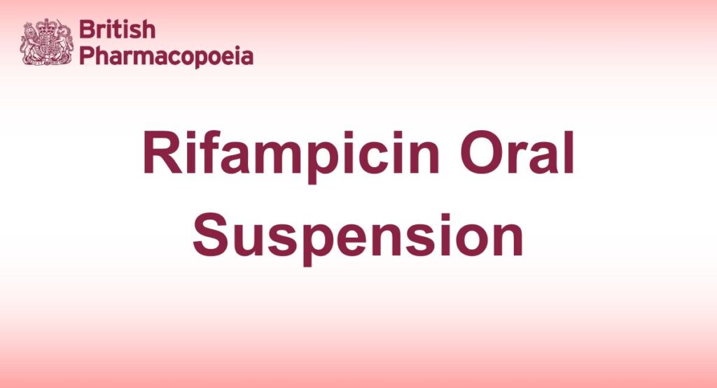 Rifampicin Oral Suspension