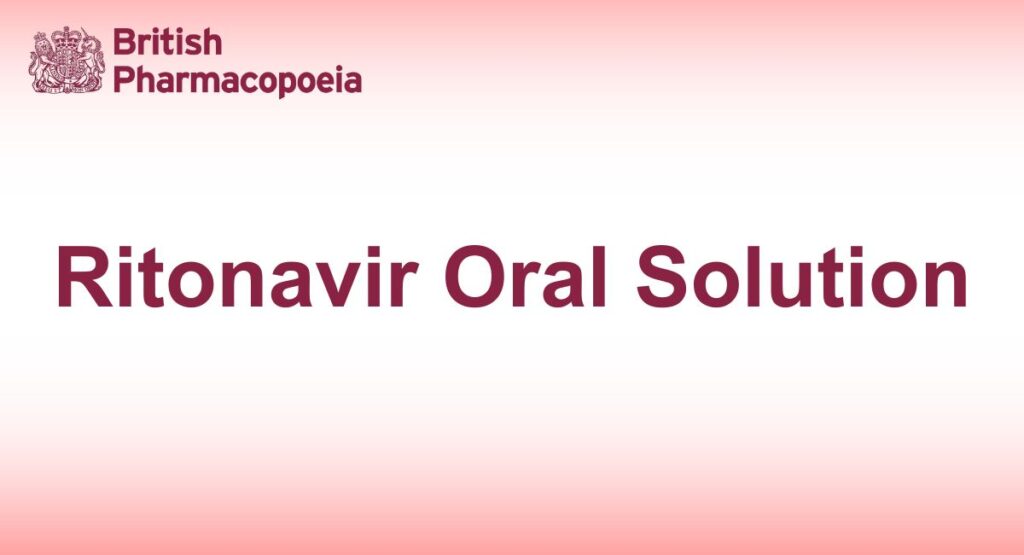 Ritonavir Oral Solution