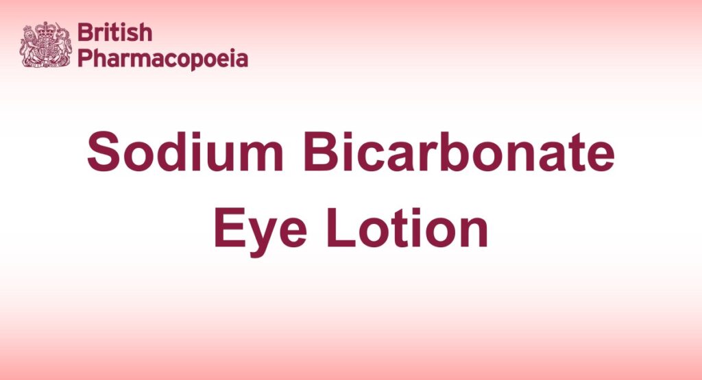 Sodium Bicarbonate Eye Lotion