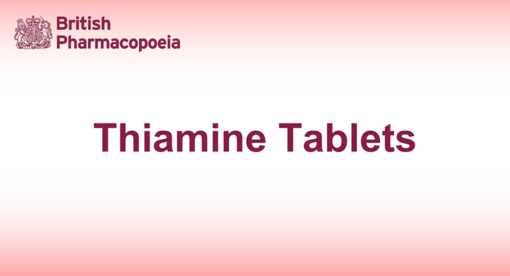 Thiamine Tablets