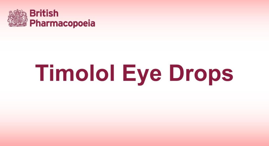 Timolol Eye Drops