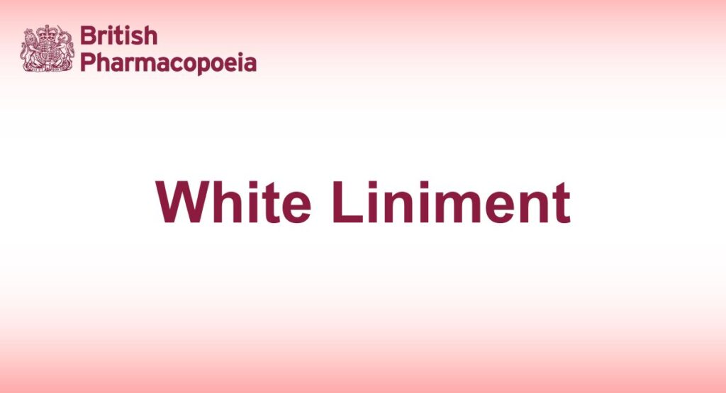 White Liniment is a cutaneous emulsion.